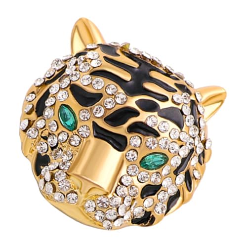 BESPORTBLE Strass Tiger Brosche Anstecknadel für Pullover und Anzug Modisches Kleidungsaccessoire mit Glatter Stilvolle Schmuckbrosche für Damen und Herren Langlebig und Sicher Tragbar von BESPORTBLE