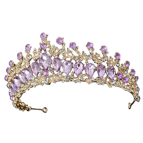 BESPORTBLE Braut Tiara Haarschmuck Mit Glitzerstein Stilvolle Hochzeitskrone Für Damen Exquisites Accessoire Für Besondere Anlässe Wie Hochzeit Geburtstag Und Partys von BESPORTBLE