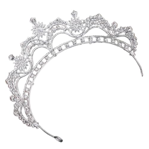 BESPORTBLE Strasskrone Für Bräute Exquisites Haaraccessoire Mit Einzigartigem Design Für Besondere Anlässe Festliche Dekoration Silberfarben von BESPORTBLE