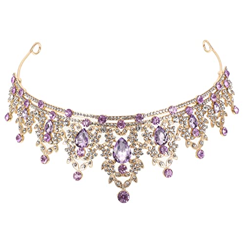 BESPORTBLE Strasskrone Für Hochzeit Und Partys Glänzende Tiara Mit Strasssteinen Für Braut Und Mädchen Elegantes Haarzubehör Für Festliche Anlässe von BESPORTBLE