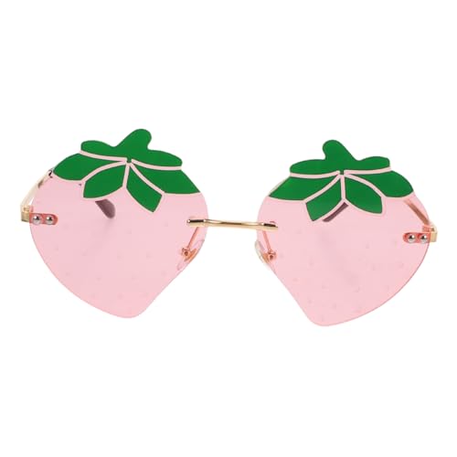BESPORTBLE Strawberry Sonnenbrille Damen Frameless UV Schutz Party Festival Accessoire Modisch Stylisch für Outdoor Urlaub Fotoshootings BESPORTBLE Strawberry Sonnenbrille Damen Frameless UV Schutz Party Festival Accessoire Modisch Stylisch für Outdoor Urlaub Fotoshootings von BESPORTBLE