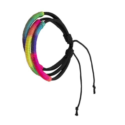 BESPORTBLE String Armband Im Ethno Stil Geflochtene Armbänder Für Frauen Handgefertigte Armbänder Perlenarmbänder Für Frauen Seilarmbänder Armbandschmuck Bunte Wachslinie von BESPORTBLE