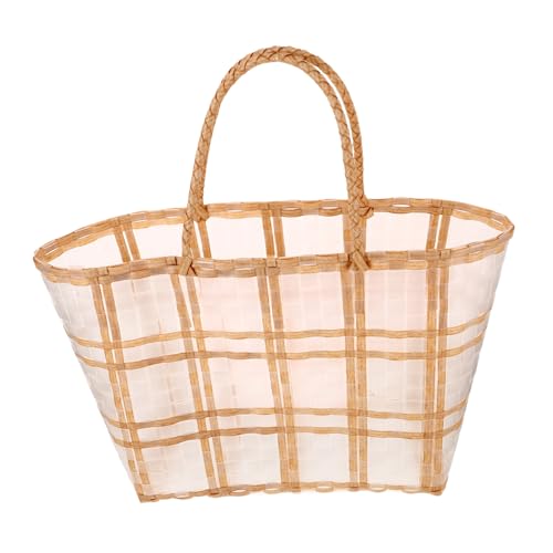 BESPORTBLE Strohhandtasche damen handtasche durchsichtige handtasche Stilvolle Handtasche schultertasche Seegras Clutch aus Strohtasche für Damen Tragetasche aus PVC Transparent BESPORTBLE Strohhandtasche damen handtasche durchsichtige handtasche Stilvolle Handtasche schultertasche Seegras Clutch aus Strohtasche für Damen Tragetasche aus PVC Transparent von BESPORTBLE
