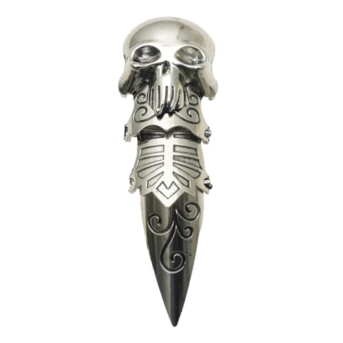 BESPORTBLE Stylischer Herren Ring Schädel Offener Verstellbarer Fingerschmuck Punk Accessoire Für Festival Party Alltag von BESPORTBLE