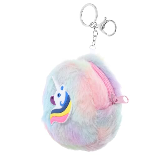 BESPORTBLE Plüsch-geldbörse Cartoon-geldbörse Mit Reißverschluss Münzhalter Für Frauen Kleine Schlüsselanhänger Mit Kleingeldfach von BESPORTBLE