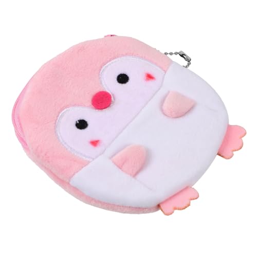 BESPORTBLE Plüschgeldbörse Klein Mit Pinguin-Design Tragbar Für Münzen Schlüssel Und Lippenstift Aus Pp-Baumwolle Bequem Und Praktisch Für Erwachsene Und Junge Mädchen von BESPORTBLE