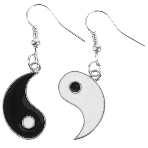 BESPORTBLE Tai-chi-ohrringe Für Frauen Schwarz-weiße Ohrhänger Aus Unregelmäßiger Schmuck Trendiges Design Für Alltag Und Anlässe BESPORTBLE Tai-chi-ohrringe Für Frauen Schwarz-weiße Ohrhänger Aus Unregelmäßiger Schmuck Trendiges Design Für Alltag Und Anlässe von BESPORTBLE