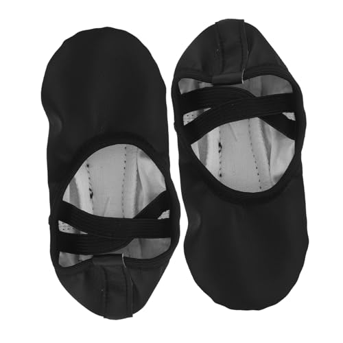 BESPORTBLE Tanzschuhe Ballettschuhe für Erwachsene Frauen Ballettschuhe Damen Ballerinas Tanzballettschuhe Ballerinas für Damen Mädchen für Mädchen Polyester Schwarz von BESPORTBLE