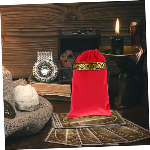 BESPORTBLE Tarotkartentasche Aus Samt Tragbarer Tarotkarten-Organizer-Halter Aufbewahrungstasche Für Tarotkarten Kleine Tarotkartentaschen Tarotbeutel Tarotkarten-kordelzugbeutel Tarot-aufbew von BESPORTBLE