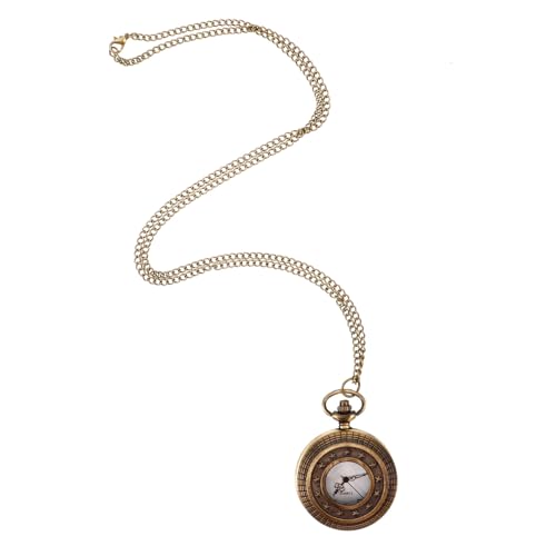 BESPORTBLE Vintage Taschenuhr Für Herren Mit Kette Antike Mechanische Uhr Retro-taschenuhr Aus Robustem Material Kleine Taschenuhr Mit Klappdeckel Für Täglichen Gebrauch von BESPORTBLE