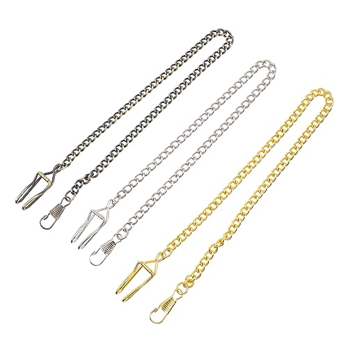 BESPORTBLE Taschenuhrkette 3 Stück Retro Uhrenkette Anhänger Aus Metall Für Herren Vintage Hängende Ketten Für Taschenuhren Multifunktionale Accessoires Für Jeans Und Handtaschen von BESPORTBLE