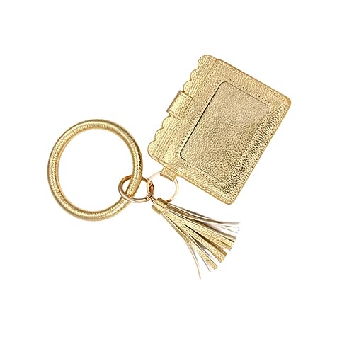 BESPORTBLE Tassel Schlüsselbund Geldbörse PU Im Leopardenmuster Für Frauen Multifunktionale Handtasche Mit Kartenfächern Münzfach von BESPORTBLE