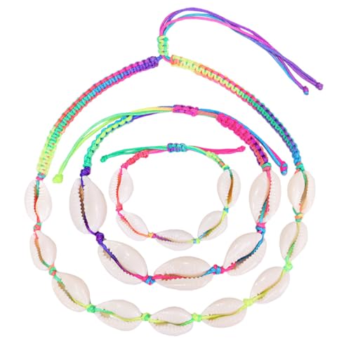 BESPORTBLE Teiliges Bohemia Shell Schmuck Für Frauen Handgefertigtes Strandarmband Fußkette Und Halskette Aus Natürlichen Muscheln Für Sommer Und Strandmode BESPORTBLE Teiliges Bohemia Shell Schmuck Für Frauen Handgefertigtes Strandarmband Fußkette Und Halskette Aus Natürlichen Muscheln Für Sommer Und Strandmode von BESPORTBLE
