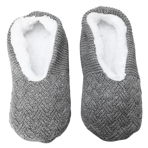 BESPORTBLE Thickened Cozy Floor Slipper Shoes mit Rutschfester Sohle für Damen Warme Indoor Hausschuhe aus Premium Wollmischung Angenehm und Langlebig für Herbst und Winter von BESPORTBLE