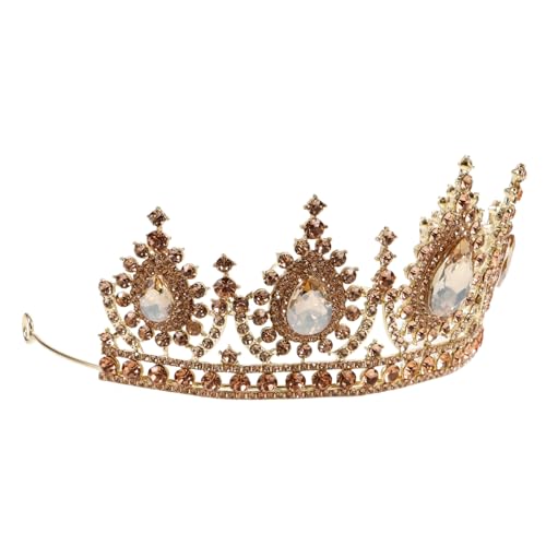 BESPORTBLE Krone Für Braut Hochzeit Mit Strass Kopfschmuck Frauen Tiara Festzugskrone Hochzeitsaccessoires Geburtstagsaccessoires Tiara Stirnband Für Frauen Hochzeitskrone von BESPORTBLE