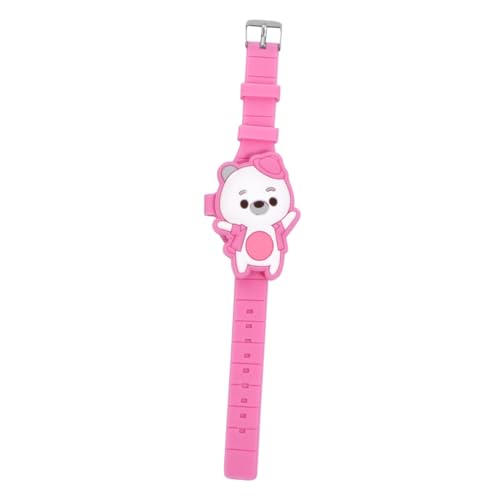 BESPORTBLE Touch Screen Kinderuhr Niedliche Digitale Clamshell-Uhr Für Mädchen Mit Led-Display Und Bärenförmigem Design Für Junge Mädchen Rosa Farbvariante von BESPORTBLE