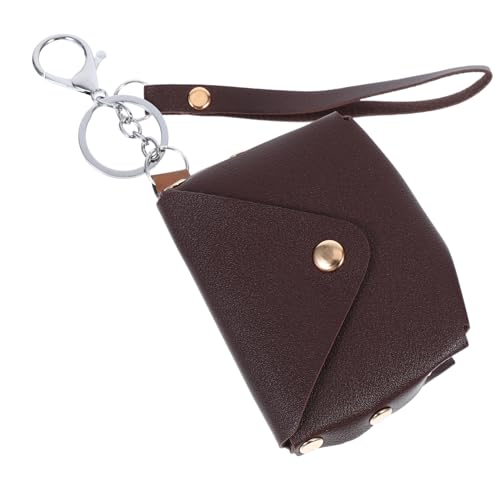 BESPORTBLE Tragbare Münzgrundstück Mit Hummerverschluss Kleiner Pu -Leder -brieftaschenschlüsselketten -mini -münzbeutel von BESPORTBLE