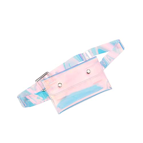 BESPORTBLE Transparent Damen Hüfttasche mit Abnehmbarem Gürtel Multifunktionale Kunststoff Bauchtasche Handytasche und Münzfach für Shopping Sport Reisen und Alltag von BESPORTBLE