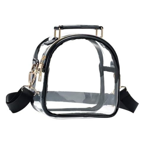 BESPORTBLE Transparente Crossbody Tasche Damen Einzelschultertasche Praktisch Handlich Für Shopping Arbeit Reise Alltag Sicherheitskontrolle Schnell Passierbar von BESPORTBLE