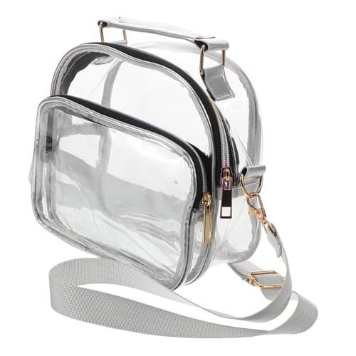 BESPORTBLE Transparente Crossbody Tasche Damen Leichtes PVC Material Verstellbarer Schulterriemen Viel Stauraum Für Alltag Konzert Sportveranstaltungen von BESPORTBLE