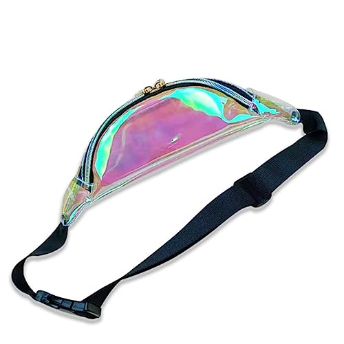 BESPORTBLE Transparente PVC-Tasche Mit Bedruckter Hüfttasche Holografischer Brusttasche Für Reisen Sport-hüfttasche Für Damen Zur Schule von BESPORTBLE