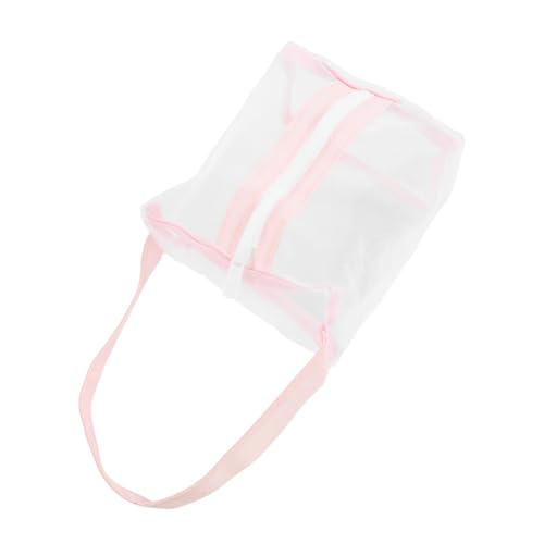 BESPORTBLE Transparente Kosmetiktasche Aus Netzgewebe Kleine Reise-Aufbewahrungstasche Transparenter Make-up-Organizer Mit Reißverschluss Atmungsaktiv Für Damen Tragbar Für Badezimmer Und von BESPORTBLE
