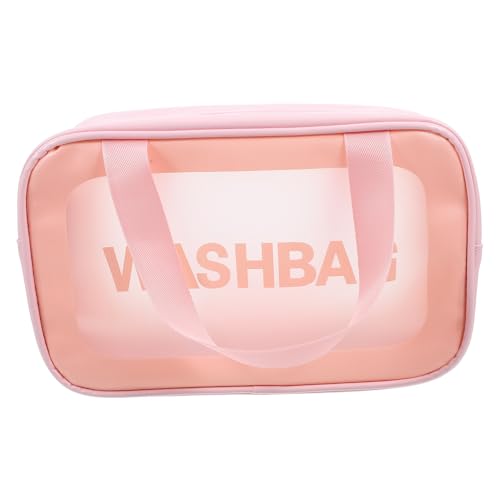 BESPORTBLE Kulturbeutel Für Die Reise Kompakte Make-up-Tasche Mit Spiegel Tragbar Leicht Zu Tragen Doppelreißverschluss Reisetasche Für Damen von BESPORTBLE