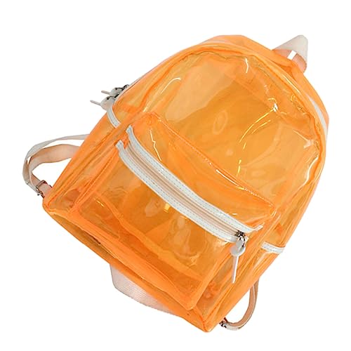 BESPORTBLE Transparenter Gelee Rucksack Für Damen Herren Stilvoller Klarer Rucksack Für Uni Freizeit Leicht Vielseitig Volumen von BESPORTBLE