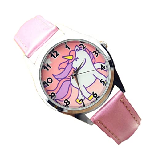 BESPORTBLE Uhren Für Junge Mädchen Cartoon Ziffern Junge Mädchen Armbanduhr Mit Zahlen Design Als Für Studenten von BESPORTBLE