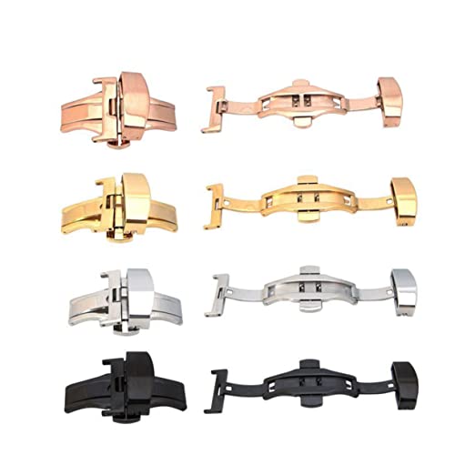 BESPORTBLE Uhrenverschluss mit Drücker Faltschließe für Armband Langlebiger Watch Clasp Passend für Uhrenarmbänder Verleiht Ihrer Uhr Einen Hauch von BESPORTBLE