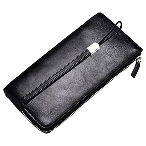 BESPORTBLE Reißverschlussgeldbörse Für Herren Outdoor-reisegeldbörse Mit Handytasche Praktische Ledergeldbörse Für Bargeld Und Karten Stylische Business-geldbörse von BESPORTBLE