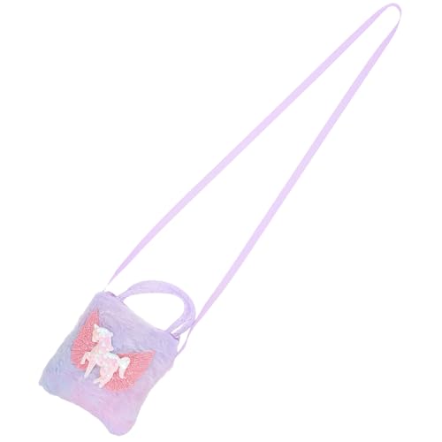 BESPORTBLE Kleine Umhängetasche Mit Einhorn- Handtasche Für Mädchen Tragbar Robust Zum Aufbewahren Von Kleinigkeiten von BESPORTBLE