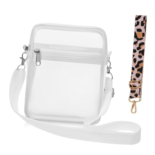 BESPORTBLE Umhängetasche Geldbörsen transparente Tasche Klarer Cross Body -Geldbörse klein Geldbeutel Reisen Weiß tragen Klarer Kreuzkörperbeutel Crossbody -Gürtelbeutel PVC BESPORTBLE Umhängetasche Geldbörsen transparente Tasche Klarer Cross Body -Geldbörse klein Geldbeutel Reisen Weiß tragen Klarer Kreuzkörperbeutel Crossbody -Gürtelbeutel PVC von BESPORTBLE