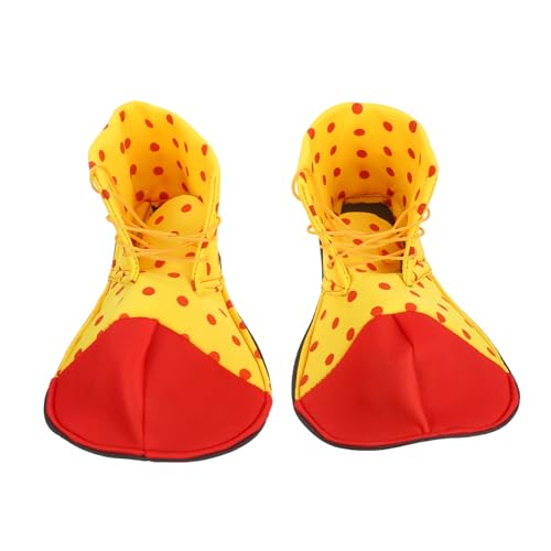 BESPORTBLE Unisex Clown Schuhe in Standardgröße Bunte Bühnenperformance Kostüm Requisiten Langlebig und Verstellbar für Karneval Halloween und Faschingspartys Zufällige Farbe von BESPORTBLE