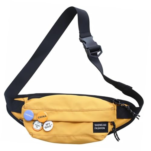 BESPORTBLE Unisex Sling Backpack wasserdichte Umhängetasche Für Outdoor Reisen Große Kapazität Mit Abzeichen Für Sport Einkaufen Und Freizeit von BESPORTBLE