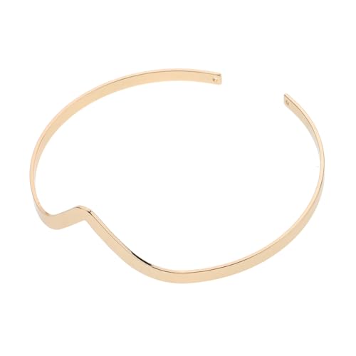 BESPORTBLE V-förmiges Armband Armmanschettenarmband geformt Oberer, höher Schmuck für Armstulpen einfach Armschmuck Armmanschettenschmuck für Frauen Armreif Eisen Golden von BESPORTBLE