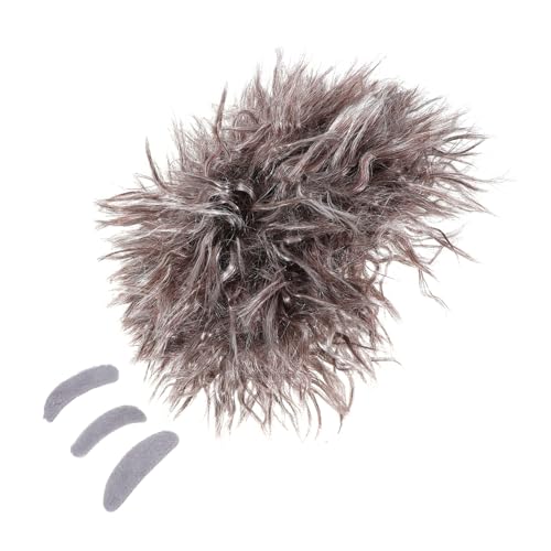 BESPORTBLE Verrückte Wissenschaftler Perücke Kostümperücken Für Männer Männliche Perücken Falsche Gesichtsbehaarung Cosplay Perücke Alte Herrenperücke Männerkopfschmuck von BESPORTBLE