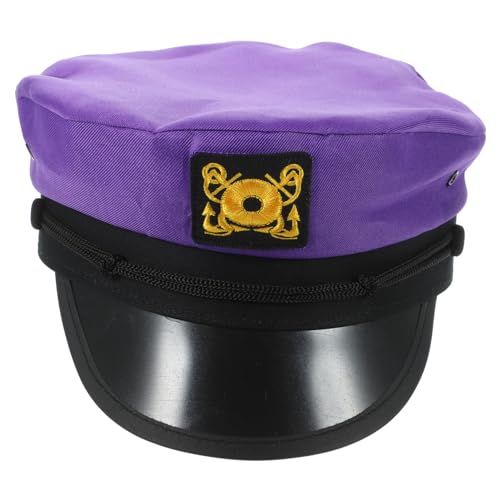BESPORTBLE Verstellbare Matrosenmütze Für Cosplay Partys Dekorativer Kapitänshut Für Männer Nautische Requisite Für Karneval Mottopartys Matrosenschiffhut von BESPORTBLE