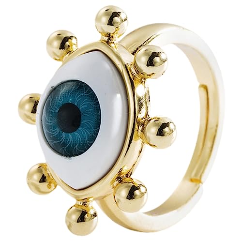 BESPORTBLE Verstellbarer Damenring mit Teufelsauge Hochwertiger Stabiles Design als für Geburtstag Hochzeit Alltag Geeignet von BESPORTBLE