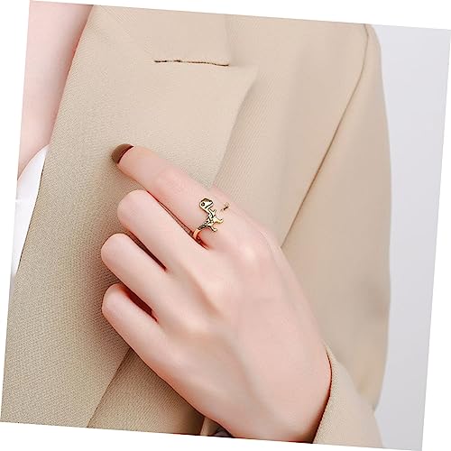 BESPORTBLE Verstellbarer Dino Ring Für Damen Öffnungsring Fingerring Aus Dinosaurier Modellierung Schmuck Für Kostüme Und Alltagskleidung von BESPORTBLE