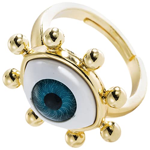 BESPORTBLE Verstellbarer Evil Eye Ring Damen Offener Fingerring Modeschmuck Robust Charmanter Schmuck für Alltag Party Hochzeit von BESPORTBLE
