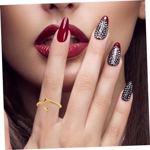 BESPORTBLE Verstellbarer Goldener Drachenschwanz Ring Damen Schmuck Elektrokupfer Offener Finger Ring Einzigartiges Design Eleganter Modestil Chinesischer Stil von BESPORTBLE