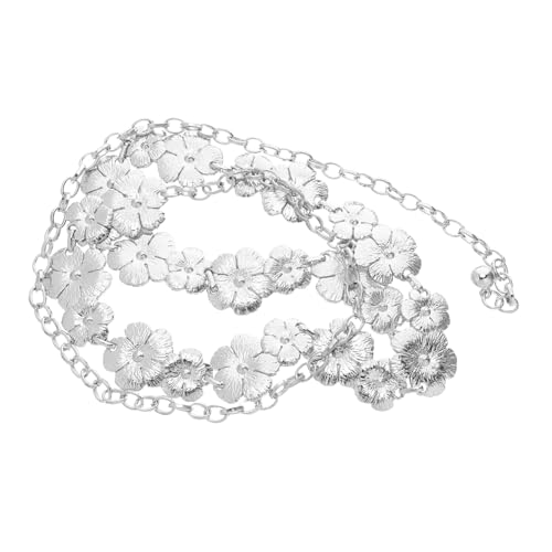 BESPORTBLE Metall-hüftkette Mit Blumendesign Verstellbar Für Damen Passt Zu Kleider Und Hosen Als Hüftschmuck Für Strand Oder Party von BESPORTBLE