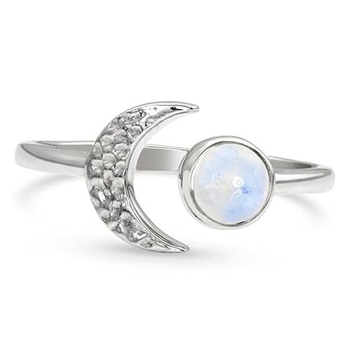 BESPORTBLE Verstellbarer Offener Ring für Damen Kupfer Eleganter Mondring Geburtstagsgeschenk für Leicht Langlebig Kratzfest Passend von BESPORTBLE