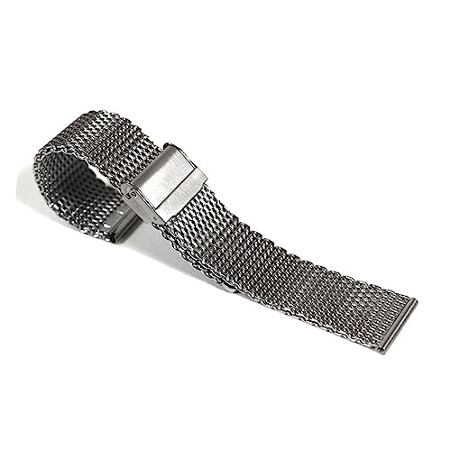 BESPORTBLE -uhrenarmband Verstellbar Ultradünn Mesh Band Silberfarbenes Armband Für Uhrenverschluss Mit Einfacher Handhabung von BESPORTBLE