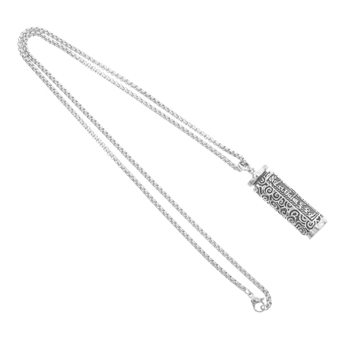BESPORTBLE Vial Anhänger Halskette Metall Robuster Schmuck mit Leerem Behälter für Männer und Frauen für Outdoor Aktivitäten und Persönliche Gegenstände mit Spiritueller Gravur der Sechs für BESPORTBLE Vial Anhänger Halskette Metall Robuster Schmuck mit Leerem Behälter für Männer und Frauen für Outdoor Aktivitäten und Persönliche Gegenstände mit Spiritueller Gravur der Sechs für von BESPORTBLE