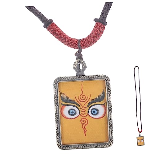 BESPORTBLE Vintage Anhänger Halskette für Damen und Herren Kompakte Retro Kette mit Bronze Gott Reichtums Anhänger Langlebiges Legierungsdesign Vielseitig Kombinierbar für Alltag und von BESPORTBLE