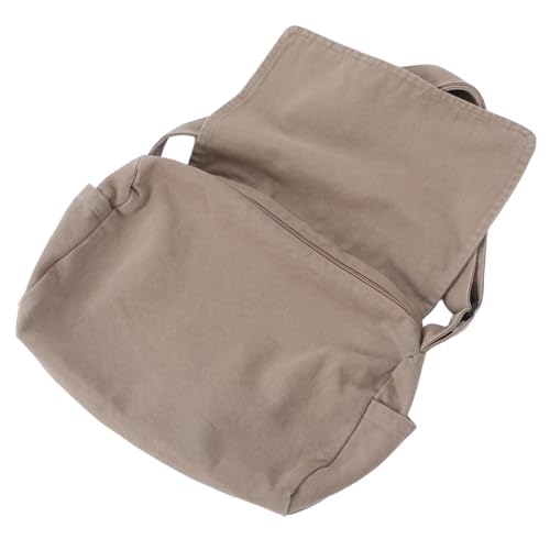 BESPORTBLE Vintage Canvas Messenger Bag Damen Großes Fassungsvermögen Mehrere Taschen Schulter Umhängetasche Langlebig Für College Arbeit Reisen von BESPORTBLE
