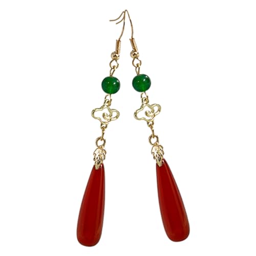 BESPORTBLE Vintage Damen Ohrhänger mit Grünen Edelsteinen Leichte Langlebige Tropfenohrringe aus Legiertem Material Hautfreundlich für Teenager Mädchen Party und Alltag Modisch Chinesischer BESPORTBLE Vintage Damen Ohrhänger mit Grünen Edelsteinen Leichte Langlebige Tropfenohrringe aus Legiertem Material Hautfreundlich für Teenager Mädchen Party und Alltag Modisch Chinesischer von BESPORTBLE