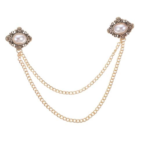 BESPORTBLE Vintage Herren Brosche Mit Hängender Kette Retro Anstecknadel Für Anzug Elegant Mit Imitativen Perlen Dekorative Brosche Für Hemdkragen Pullover Schals BESPORTBLE Vintage Herren Brosche Mit Hängender Kette Retro Anstecknadel Für Anzug Elegant Mit Imitativen Perlen Dekorative Brosche Für Hemdkragen Pullover Schals von BESPORTBLE